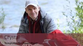  Presentation with finland - Cool new theme with man-with-backpack-looking backdrop and a tawny brown colored foreground