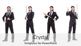  Presentation with softball and baseball - Audience pleasing PPT layouts consisting of man with baseball bat isolated backdrop and a white colored foreground