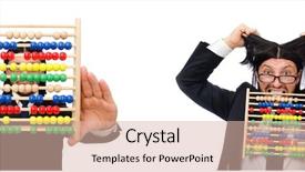  Presentation with abacus ucmas - Slide deck featuring man with calculator and abacus background and a lemonade colored foreground