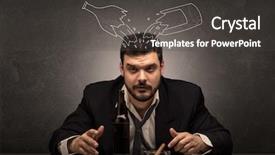  Presentation with doodle - Slide set having  background and a  colored foreground