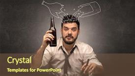  Presentation with doodle - Slide set featuring  background and a  colored foreground