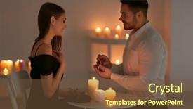  Presentation with egyptian man in make up - Cool new presentation theme with man with engagement ring making backdrop and a tawny brown colored foreground