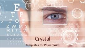  Presentation with interface - Cool new PPT layouts with man with eye focus box backdrop and a lemonade colored foreground