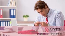  Presentation with first aid kit - Slides with man with first aid kit background and a  colored foreground