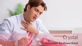  Presentation with first aid kit - Audience pleasing presentation theme consisting of man-with-first-aid-kit backdrop and a coral colored foreground