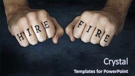  Presentation with fire suppression - Amazing PPT theme having man with hire and fire backdrop and a  colored foreground