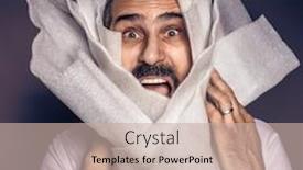  Presentation with packaging plastic - Presentation theme having man-with-long-hair background and a soft green colored foreground