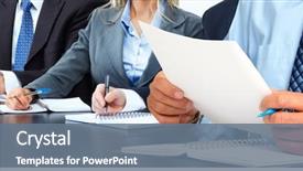  Presentation with accounting - Amazing presentation theme having man with paper sheet accounting backdrop and a gray colored foreground