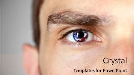  Presentation with young hackers in the concept - Colorful theme enhanced with man with reflection of america backdrop and a  colored foreground