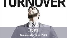  Presentation with turnover - PPT layouts featuring man with the text turnover background and a gray colored foreground