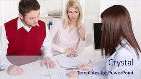  Presentation with catholic couple silhouette of young - Colorful presentation design enhanced with man woman red blue meeting - consultation with young attractive couple backdrop and a  colored foreground