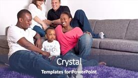  Presentation with families - Theme having man woman red blue meeting - young group of multiracial friends background and a ocean colored foreground