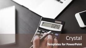  Presentation with trading - Presentation with man working at table in office closeup financial trading concept background and a tawny brown colored foreground