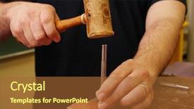  Presentation with leather - Amazing theme having man working on leather backdrop and a red colored foreground