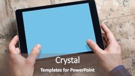  Presentation with digital - Presentation with man working with a digital background and a violet colored foreground