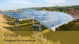  Presentation with solar panels el paso - Slide deck consisting of man working with solar panels background and a  colored foreground