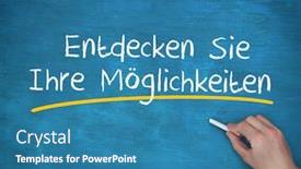  Presentation with writing - Amazing PPT layouts having man-writing-entdecken-sie-ihre backdrop and a teal colored foreground