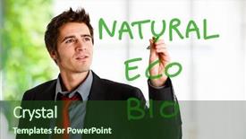  Presentation with green screen - Beautiful presentation design featuring man writing green concepts backdrop and a  colored foreground