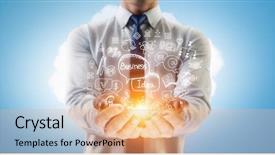  Presentation with great idea - Amazing slide deck having managed care - carrying out great success idea backdrop and a coral colored foreground