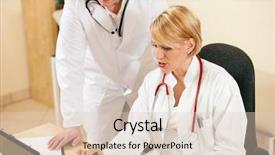  Presentation with show - Colorful PPT layouts enhanced with managed care - two doctors - male backdrop and a lemonade colored foreground