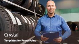  Presentation with maintenance management - PPT theme enhanced with management - business maintenance and people concept background and a tawny brown colored foreground