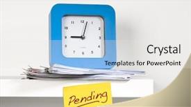  Presentation with note - Cool new presentation design with record management - sticky note reminding 'pending' work backdrop and a white colored foreground