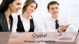  Presentation with big group people - Amazing slides having management accounting - group of business people looking backdrop and a coral colored foreground