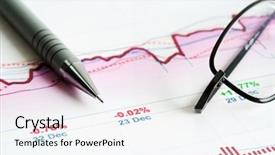  Presentation with online stock market - Audience pleasing presentation theme consisting of management accounting - stock market graphs analysis backdrop and a  colored foreground