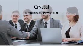  Presentation with director - Amazing PPT layouts having management board and commercial director backdrop and a lemonade colored foreground