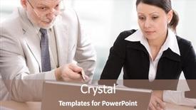  Presentation with professor - Slides featuring business coach - professor teaches a student background and a  colored foreground