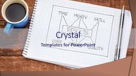  Presentation with money management - Colorful PPT theme enhanced with management concept of balance backdrop and a sky blue colored foreground