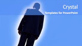  Presentation with angel - Presentation theme with management incoming outgoing - business angel background and a light blue colored foreground