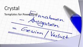  Presentation with profit loss - Presentation theme having management incoming outgoing - graphic for profit and loss background and a white colored foreground