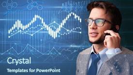  Presentation with organization - Beautiful presentation theme featuring management matrix organization - young person talking backdrop and a ocean colored foreground