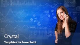  Presentation with organization charts - Colorful slides enhanced with management matrix organization - young person talking backdrop and a ocean colored foreground