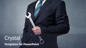  Presentation with holding hands old young - Beautiful PPT layouts featuring management planning tools - young handsome cute businessman holding backdrop and a tawny brown colored foreground