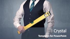  Presentation with cute mice rats - Theme having management planning tools - young handsome cute businessman holding background and a  colored foreground