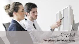  Presentation with group support - Slide deck featuring group of business people with leader foreground stand on the wood floor under clouds sky background and a tawny brown colored foreground