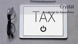  Presentation with digital pen - Theme with management services - high-angle shot of a tablet background and a light gray colored foreground