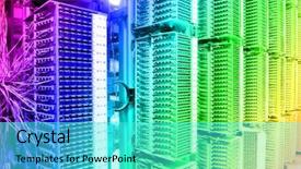  Presentation with data center - PPT theme having home celebration raster interface element background and a soft green colored foreground