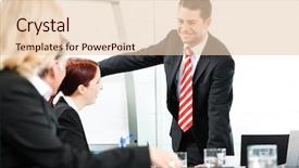  Presentation with team - Cool new theme with management water - business - presentation within backdrop and a lemonade colored foreground