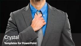  Presentation with black chalkboard vintage blackboard isolated - Presentation design consisting of manager adjusting his necktie isolated background and a  colored foreground