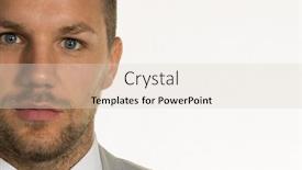  Presentation with white pigeon against the blue - Colorful theme enhanced with manager-against-white-background backdrop and a lemonade colored foreground