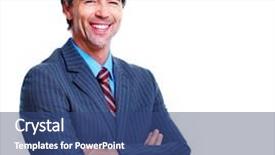  Presentation with executive - Slides having manager director - executive businessman isolated over white background and a  colored foreground