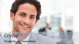  Presentation with director - Cool new presentation with manager director - young businessman in his office backdrop and a  colored foreground