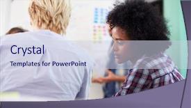  Presentation with project manager meeting - Audience pleasing PPT layouts consisting of manager leading creative brainstorming meeting backdrop and a  colored foreground