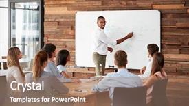  Presentation with young black couples hiking - Audience pleasing PPT theme consisting of manager one one meetings - young black man stands backdrop and a coral colored foreground