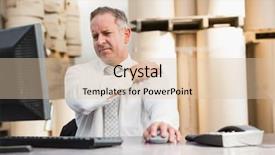  Presentation with shoulder-pain - Amazing slides having manager suffering from shoulder pain backdrop and a lemonade colored foreground