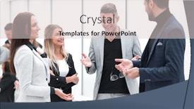  Presentation with employees - Presentation enhanced with manager-telling-about-something background and a lemonade colored foreground