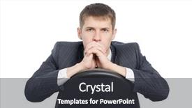  Presentation with horse and carriage isolated - PPT theme with manager think - pensive handsome young businessman isolated background and a  colored foreground